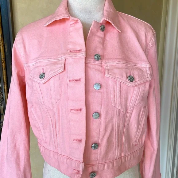 BDG by Urban Outfitters Blush pink denim jacket - Picture 3 of 9